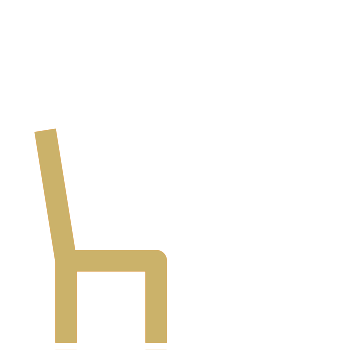 The image shows a stylized icon of a person sitting in a chair, holding a book, with the caption Reading.