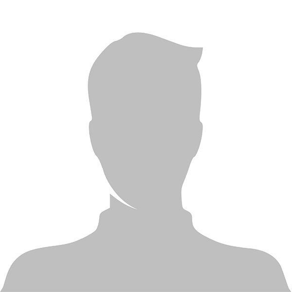 The image is a placeholder graphic commonly used in web design to indicate where an actual photo of a person would be. It features a silhouette of a human head and shoulders against a plain background, with no facial features or text present.